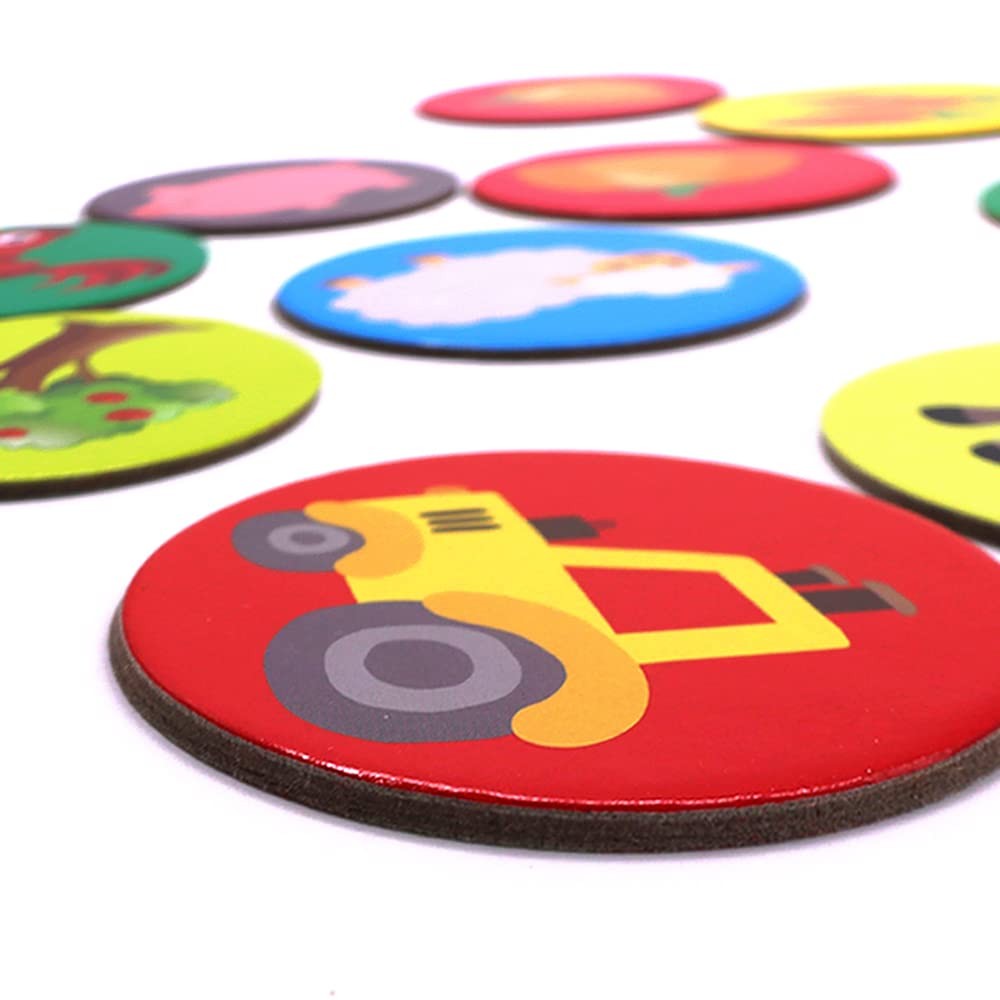 KiDEPOCH Memory Match Game – 16 Matching Pairs Preschool Small, Mix