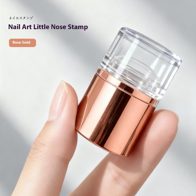 Transparent Mini Nail Seal With Scraper French Tip Nails Stamp Template