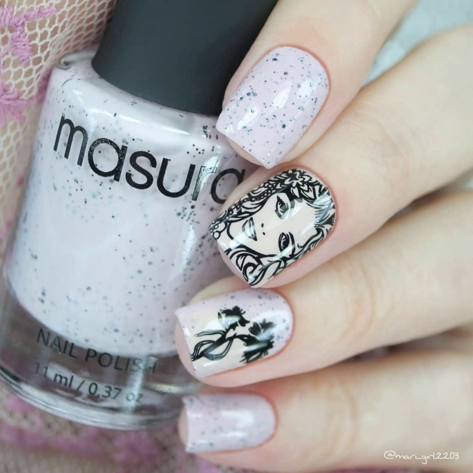 B061 Summer in the Countryside Stamping Plate For Stamped Nail Art Design