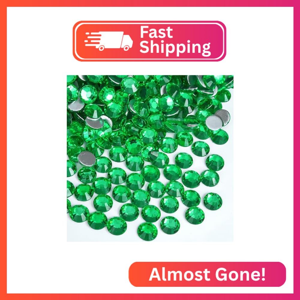 Blinginbox 1440 Pieces SS20/4.6-4.8mm Flat Back Crystal Rhinestones Round Gems f