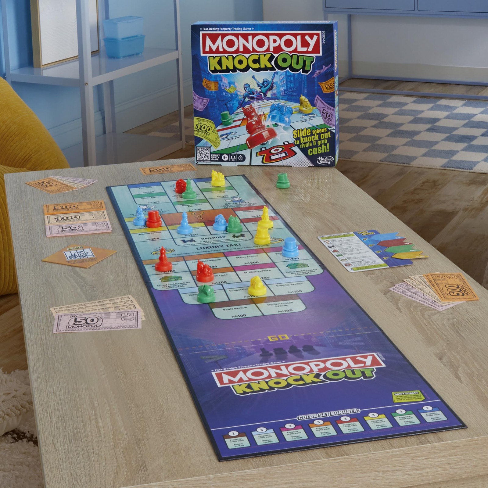 Monopoly Knockout Board Game | 2-8 Players | 20 Mins. Average | Quick-Playing…