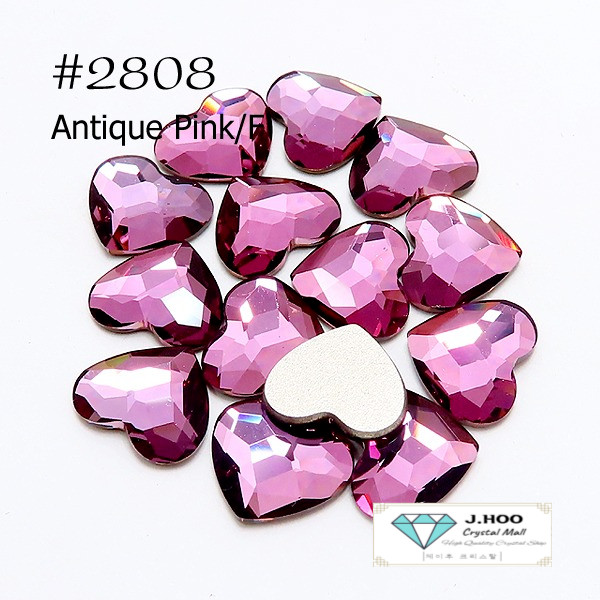 Swarovski 2808 Heart Flat Back 10mm(4pcs)