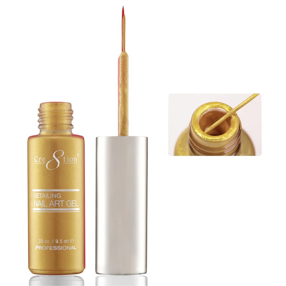 Cre8tion Detailing Nail Art Gel .33 Oz – #22 Gold