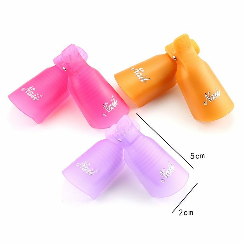 Plastic Finger Nail Art Soak Off Cap Clip UV Gel Polish Remover For Manicure NEW