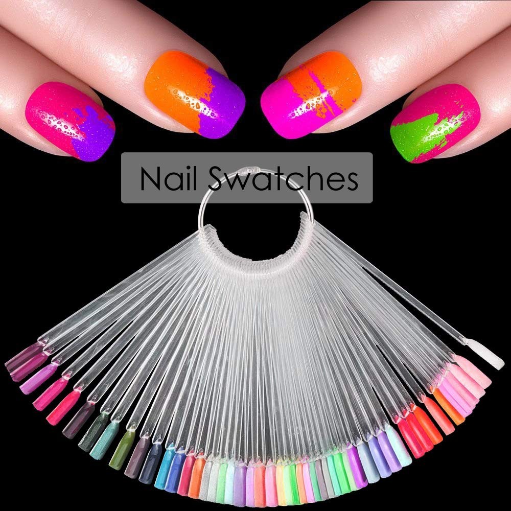 Versatile 150 Nail Art Display Sticks – Durable Acrylic with Glossy Finish
