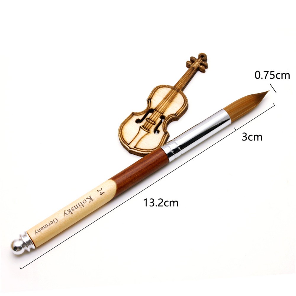 Handle Acrylic Nail Kolinsky Nylon Mix Nail Brushes Sizes 8-24 Nail Art Brush