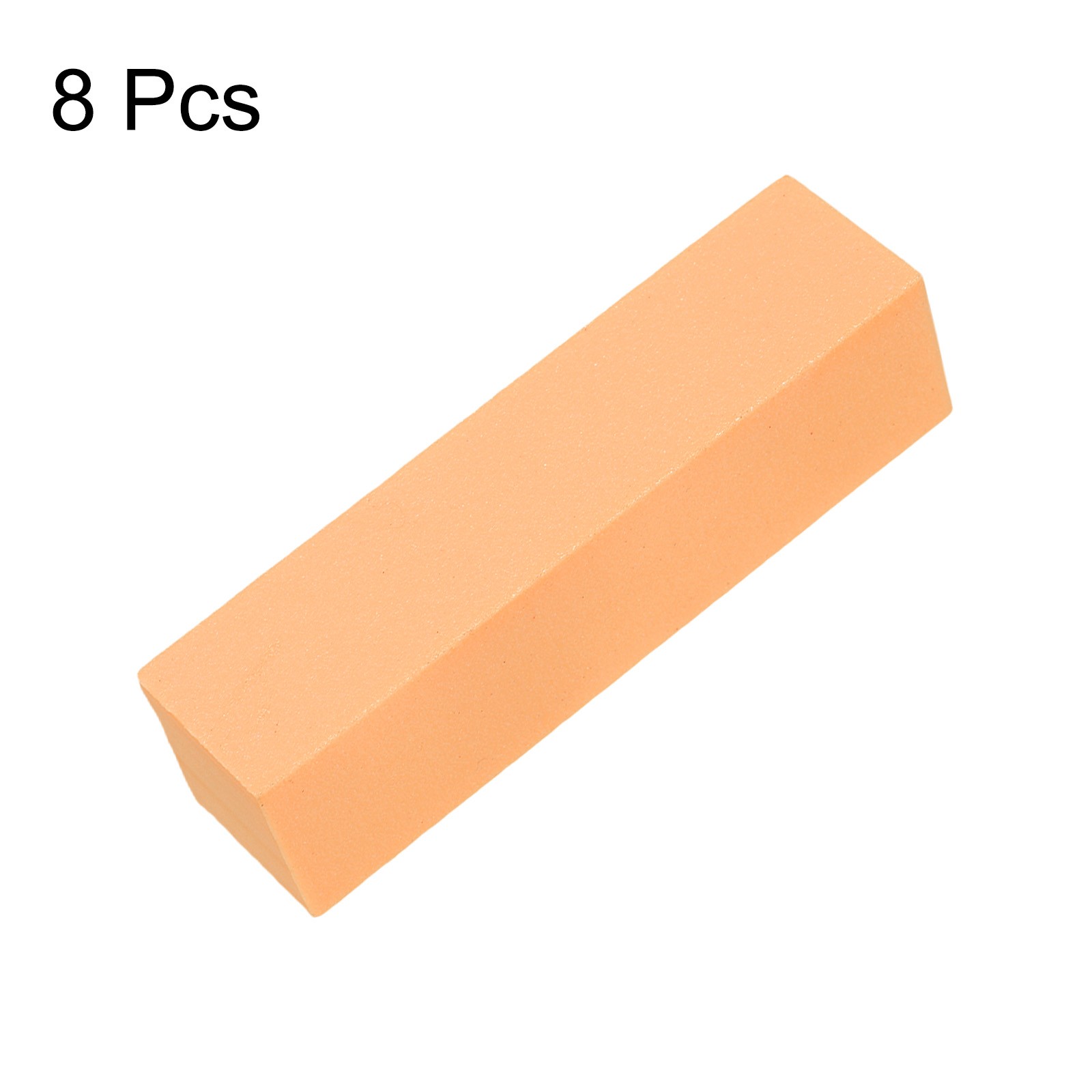 8pcs Nail Buffer Block 120 Grit Nail File for Nail Buffing, Orange