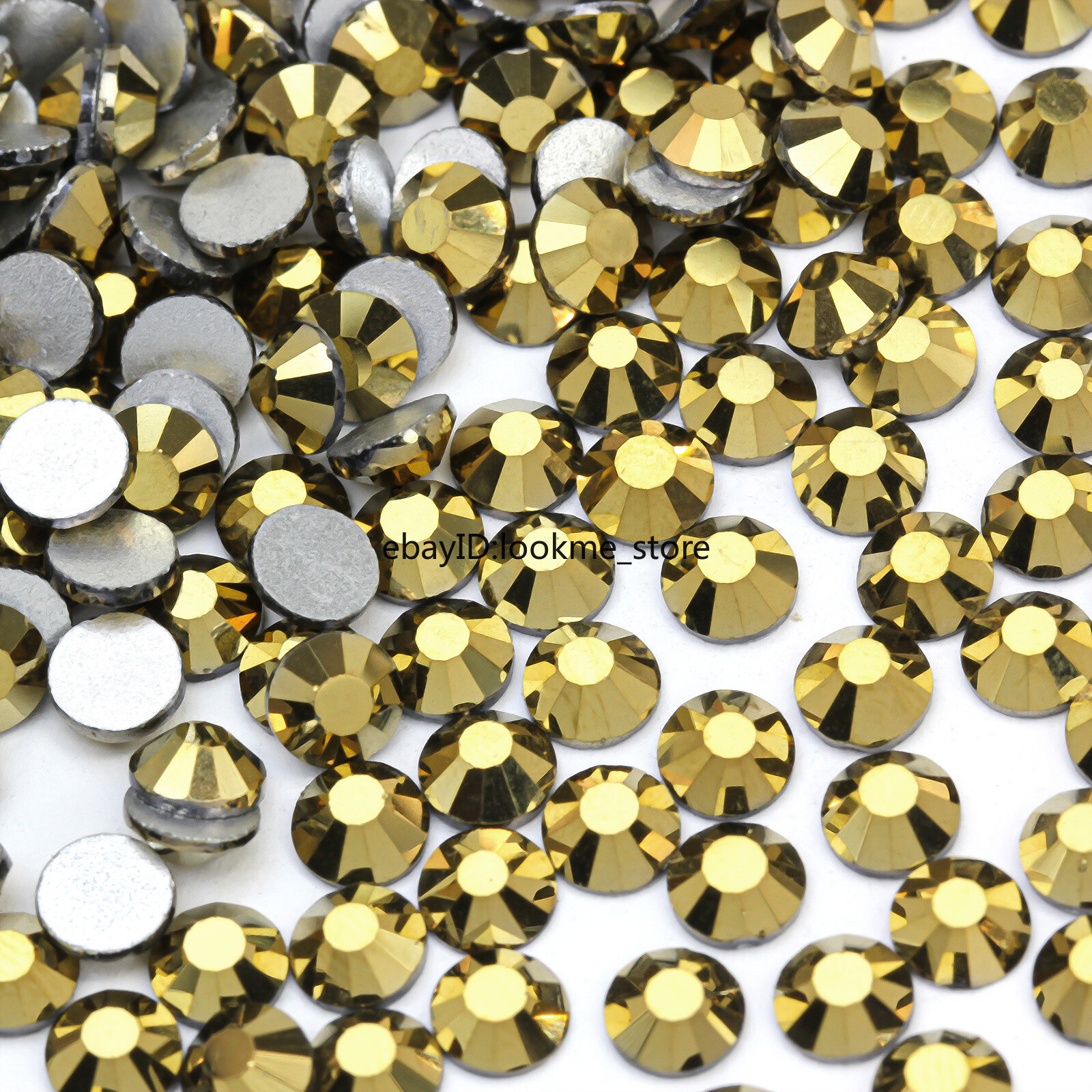 1440 Crystal Rhinestones Flatback Glass Beads for Crafts DIY Nail Art Decoration