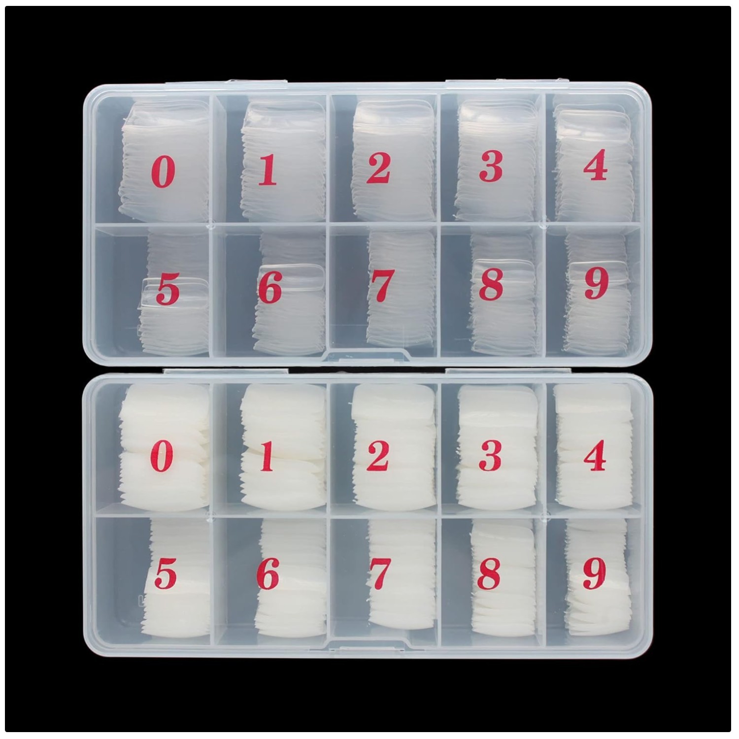 1000PCS Full Cover Acrylic False Nail Tips Set