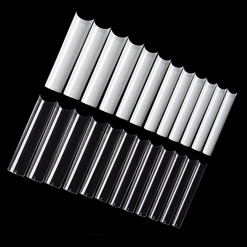 504Pcs XXL Square False Nail Tips Extra Long Fake Nails Half Cover with 12Size