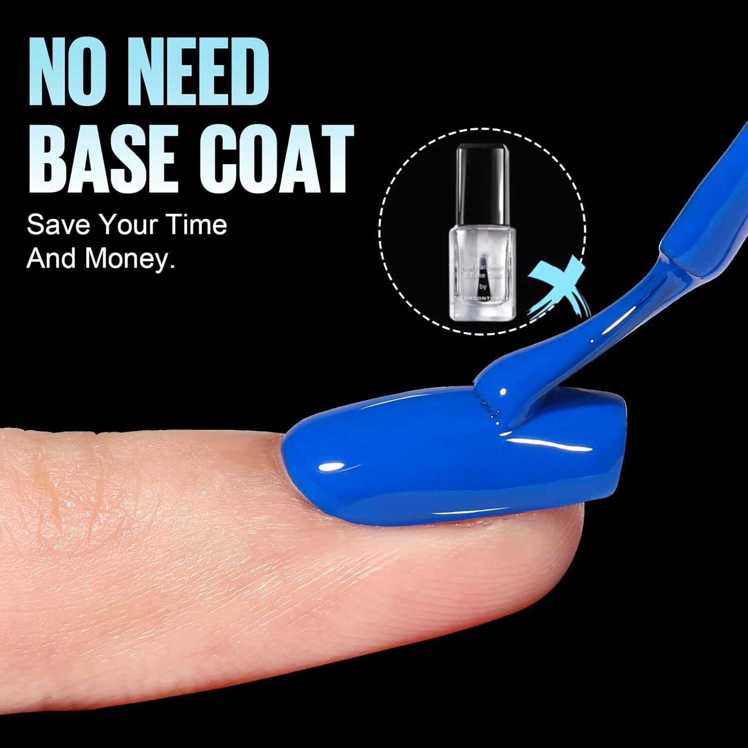 TOMICCA Square Nail Tips – Short Gel x Nails, No File Full Clear