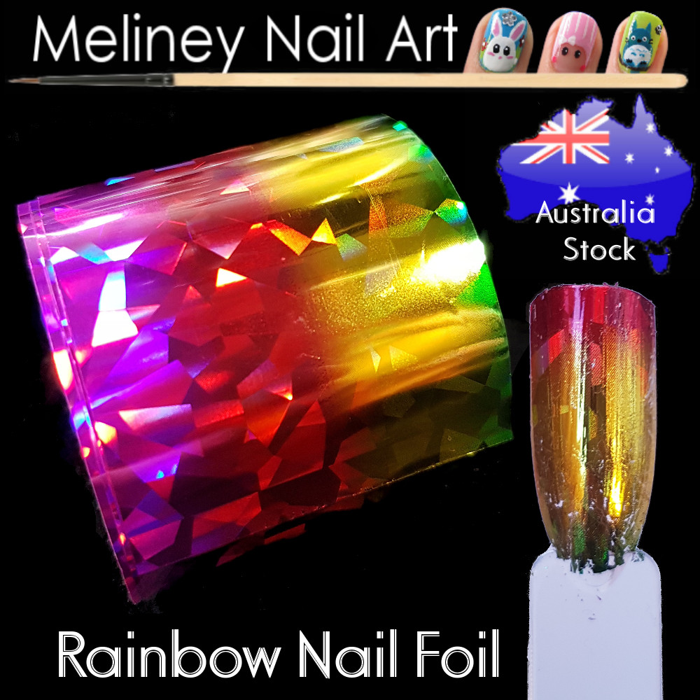 Pick 1/5/20 Pack Nail Art Transfer Foils Holographic Transparent Foil sticker