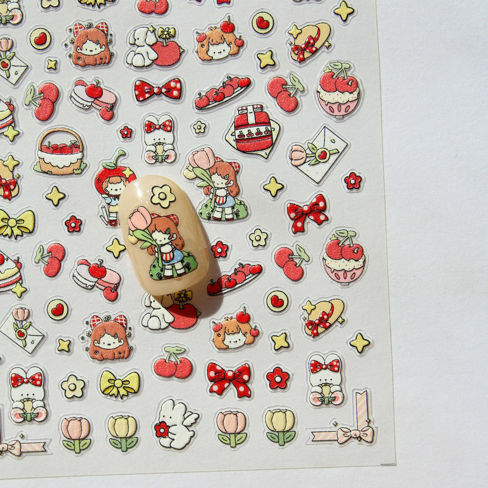 5D Kawaii Anime Nail Stickers | High-Quality Nail Supplies for DIY Nails