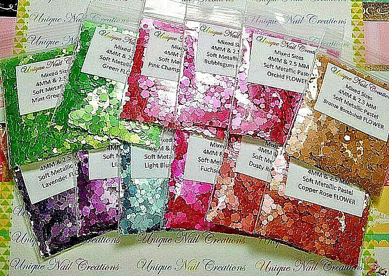FLOWER~Multi Sizes~U Choose~Nail Art•Acrylic•Gel•Body Art•Festival•Crafts