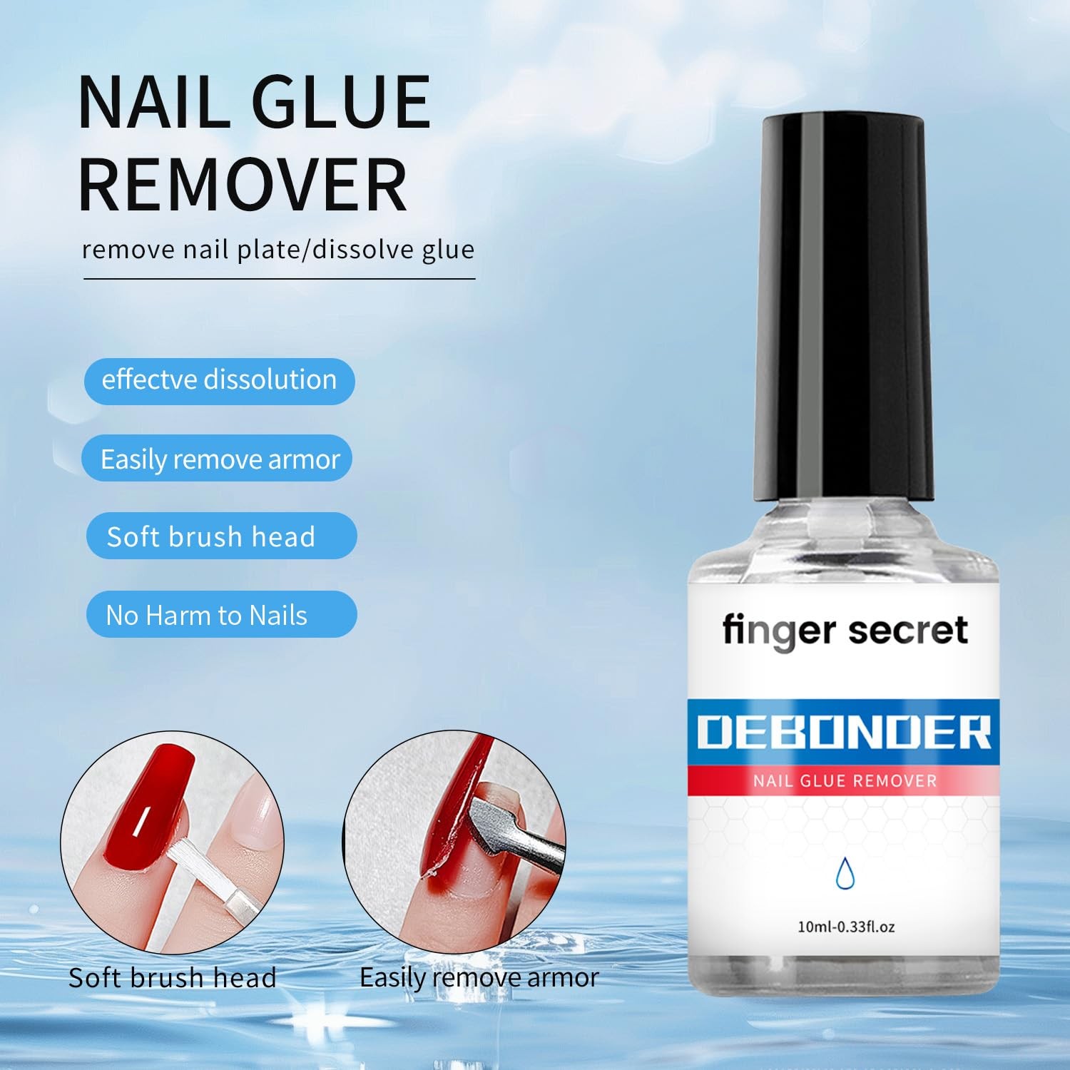 Nail Glue Rhinestones Dissolver Nail Glue Remove Press On Nail