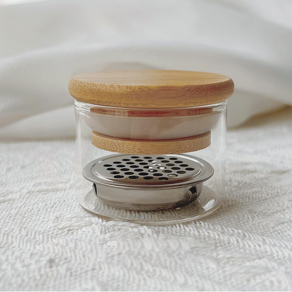Nail Brushes Washing Cup Acrylic Nail Brush Cleaner Dappen Dish with Lid Easy…