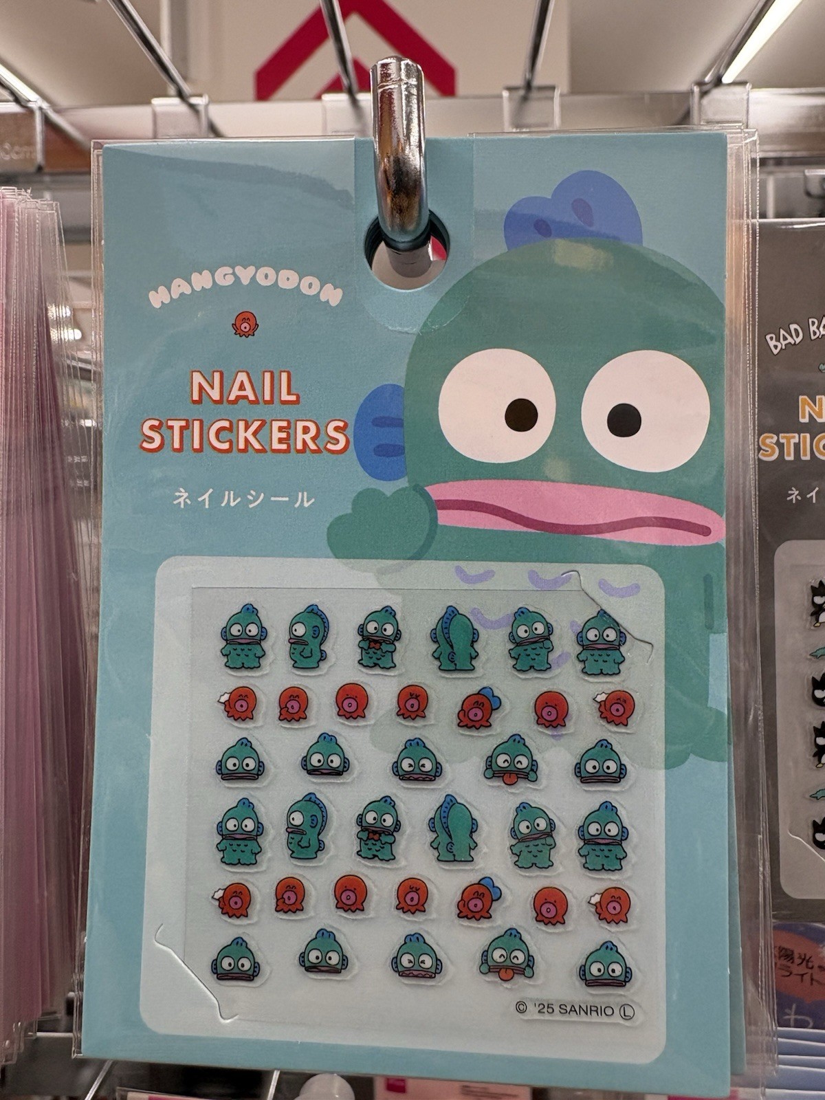 Sanrio Hangyodon Nail Stickers Cute Kawaii Nail Seal Japan