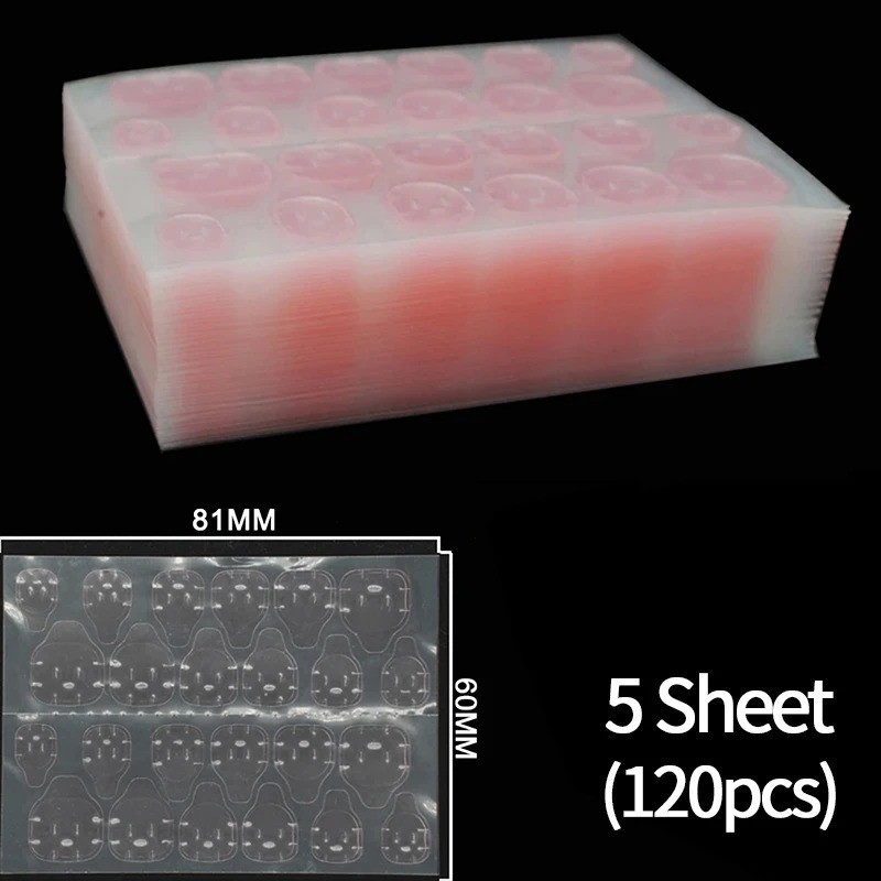240PCS Adhesive Tabs Double-Sided Stickers for False Fake Nail Tip Glue Tape GB2