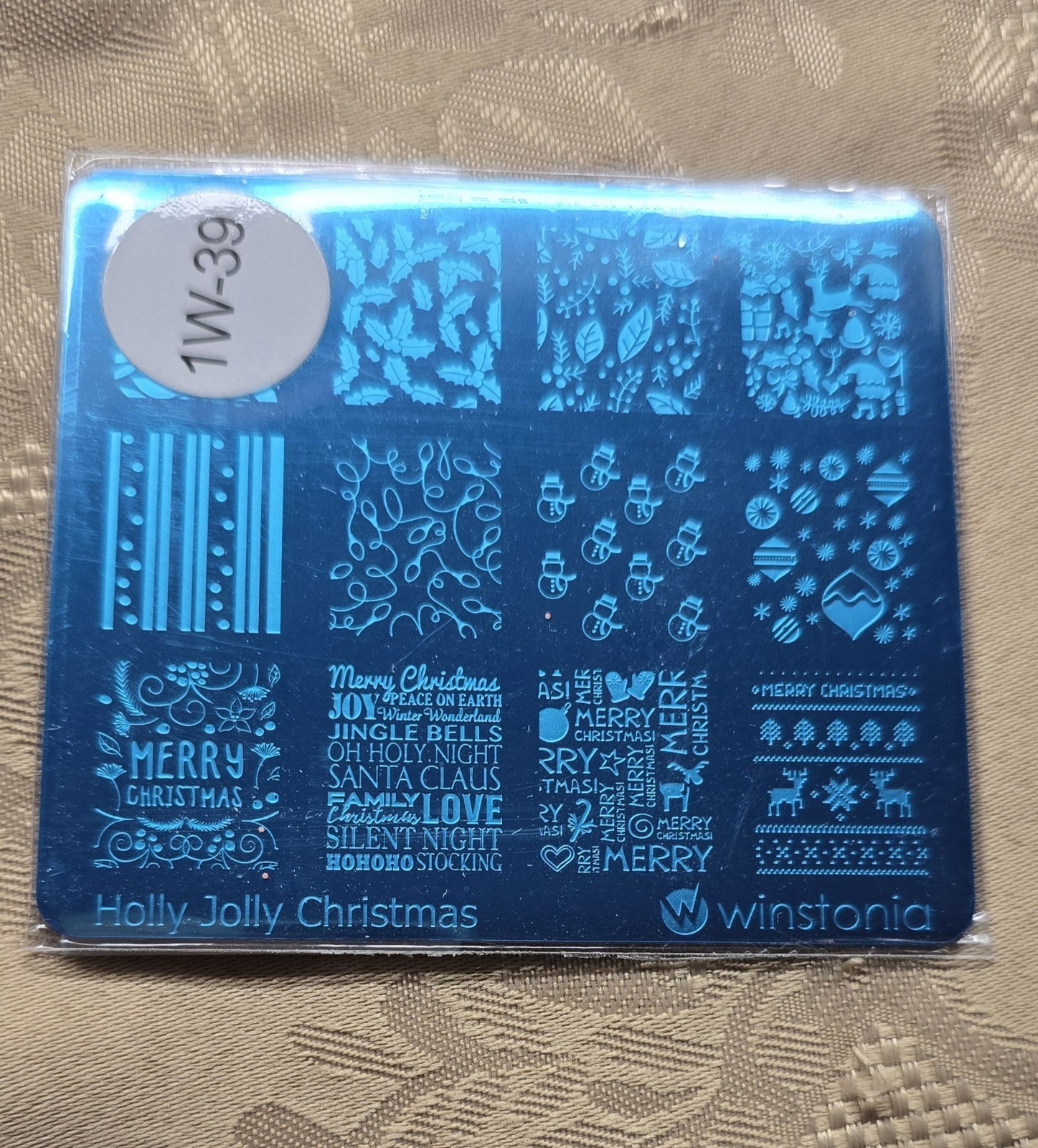 Wistonia Christmas Nail Stamp Plate LOT Winter Winderland North Pole Snowman