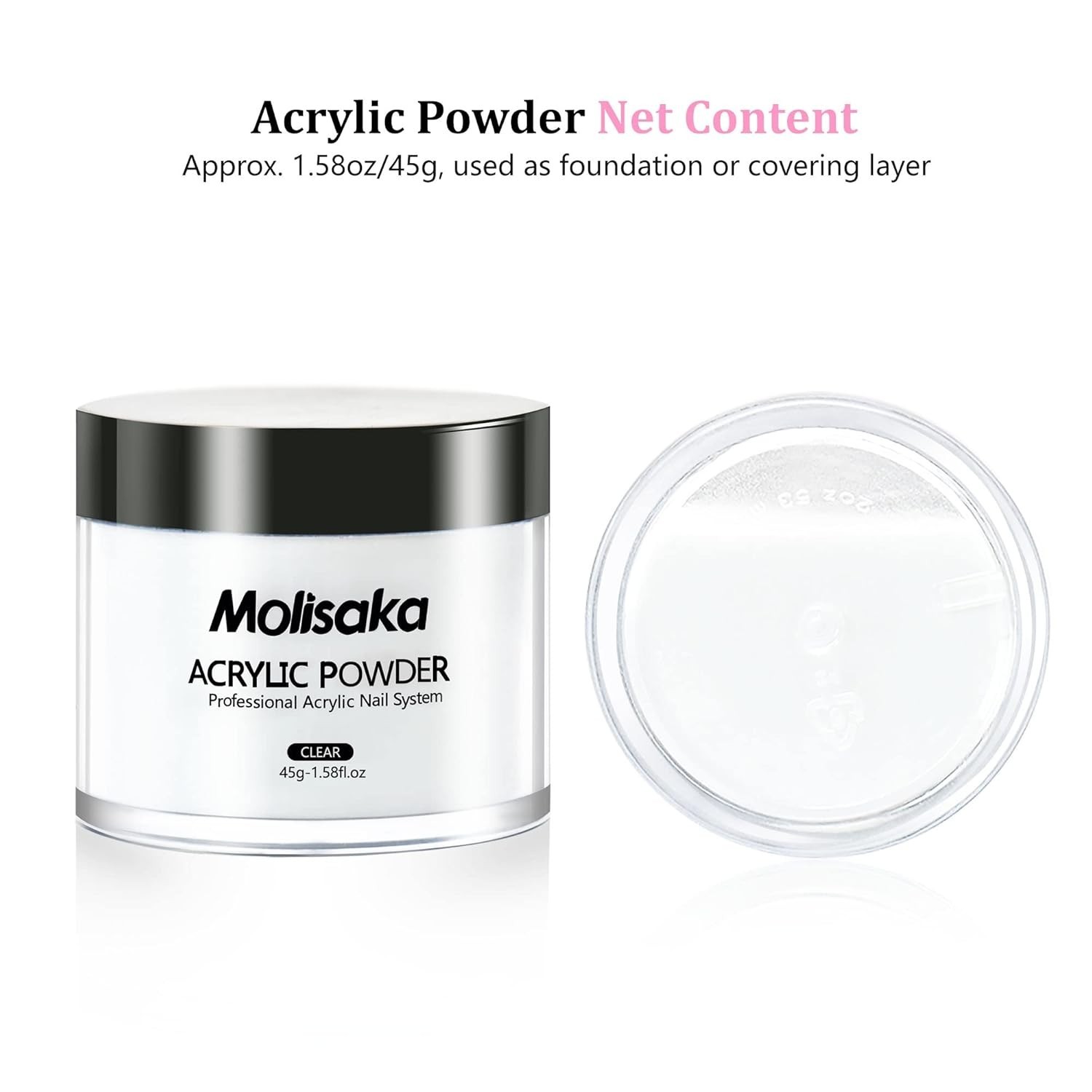 Long-Lasting Clear Acrylic Powder – Effortless Application for Stunning Nails
