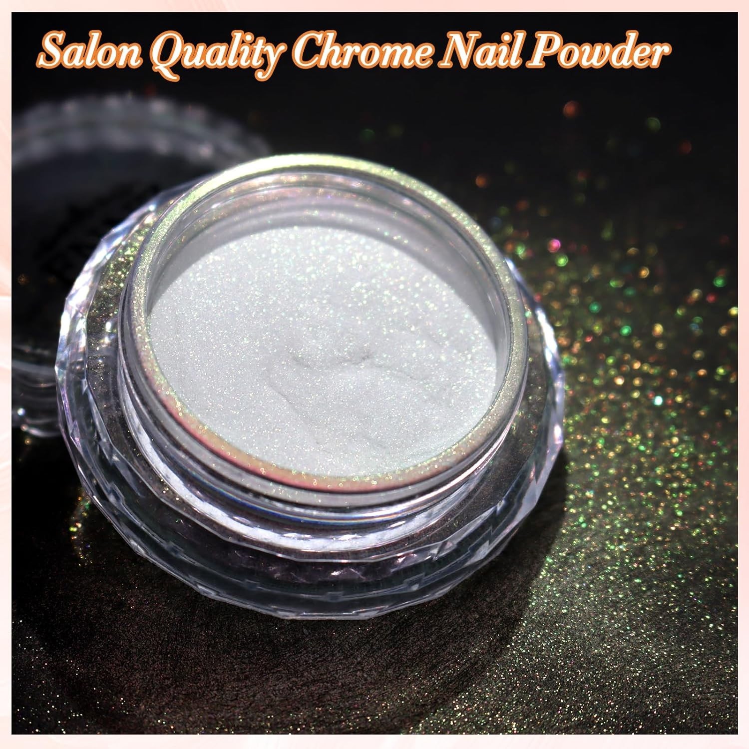 Unicorn Chrome Nail Powder, Unichrome Mermaid Aurora Nail Powder Pigment