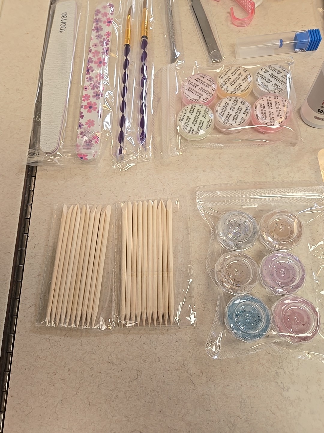 Coscelia Acrylic Nail Kit for Beginners with Drill and UV Light New!!