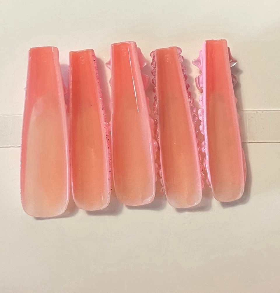 Custom Gel Press-On Nails Handmade 10-Piece