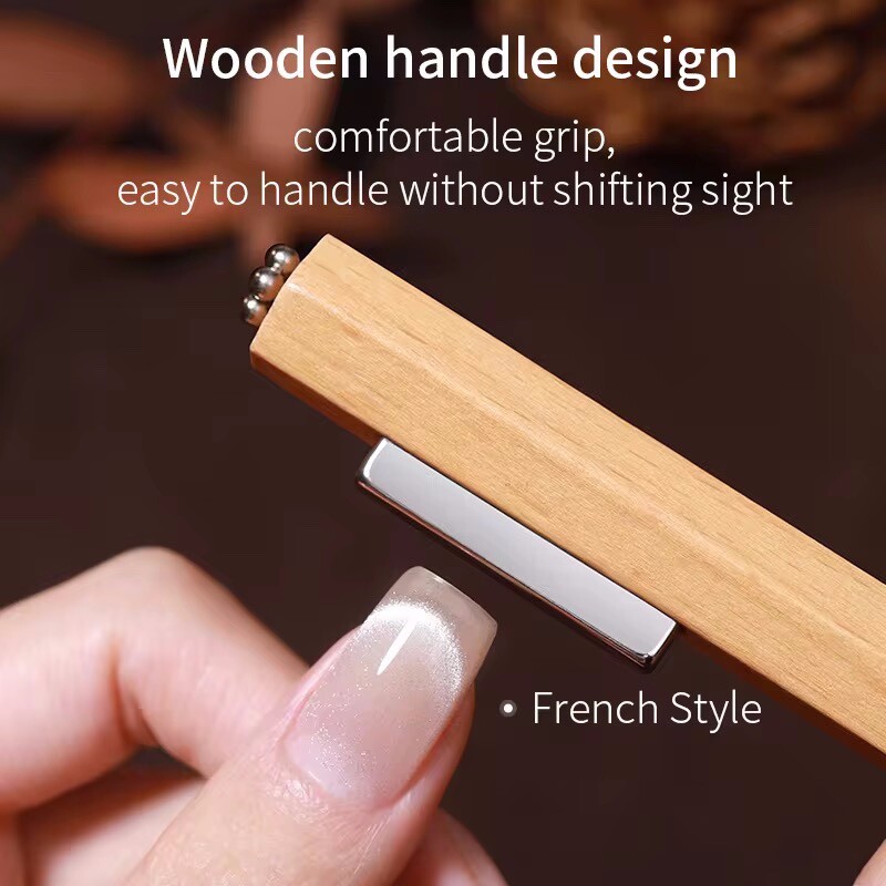 3-in-1 Nail Strong Magnet Cat Eye Magnet Flower Magnet Nail Art Magnet – Wooden