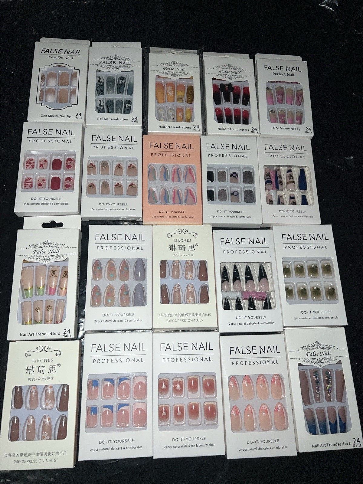 500 PCS Press On Nails Wholesale Bulk Lot Reseller Inventory New