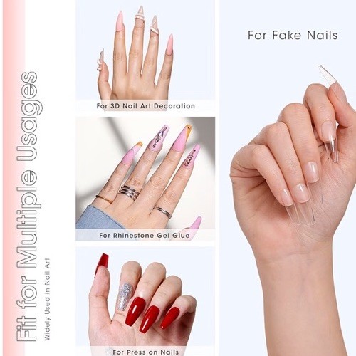 GELLEN Solid Nail Glue Gel 15g Long-Lasting Non-Toxic Low Odor UV/LED