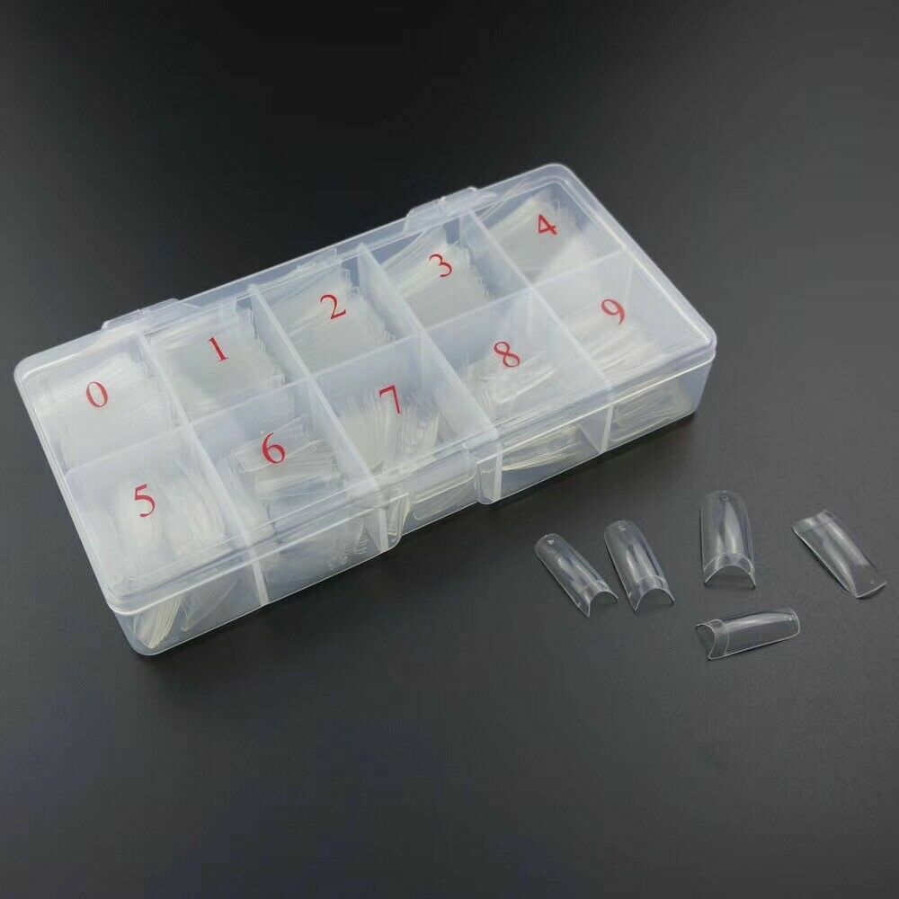 500Pcs/Box Artificial Nails French False Half Nail Art Tips Acrylic UV Gel Tools