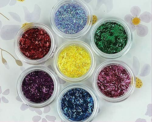 Nail Art Powder 12 Color Dust Glitter Sparkle Nail Tip Decoration