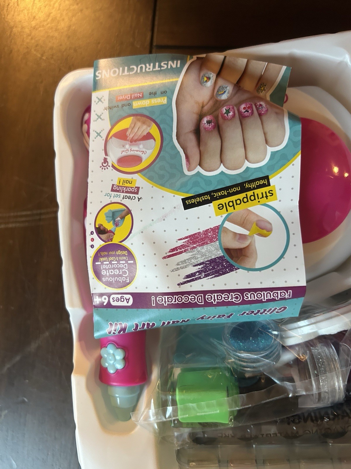 Nail Art Studio Girls Nail Polish Kit Ages 6+