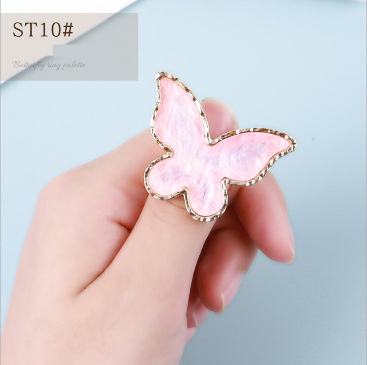 Resin Nail Art Ring Palette Manicure Tool Polish UV Gel Holder Display Tool DIY