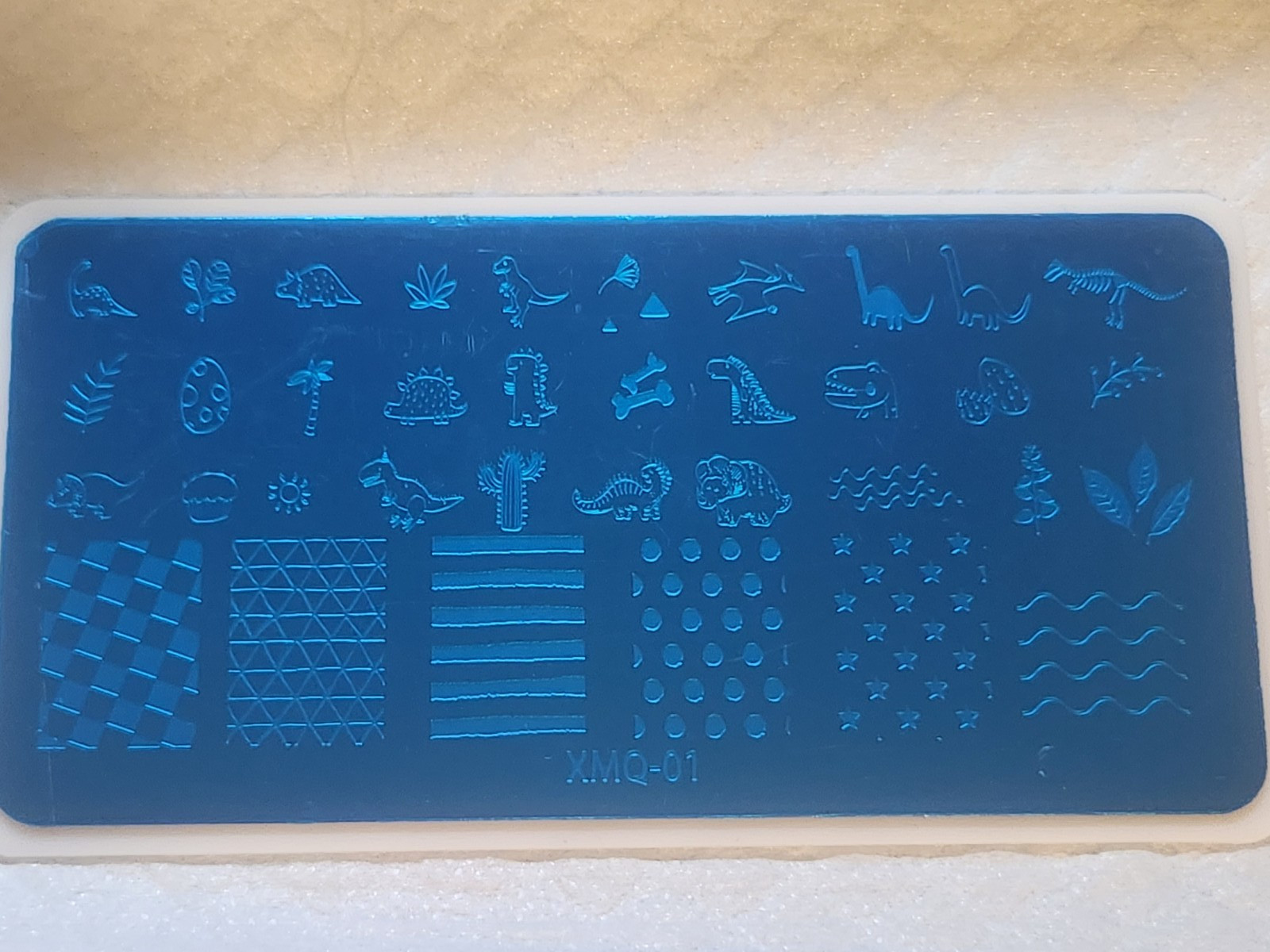 Cartoon Dinosaurs Nail Stamping Plate (XQM-01) – New
