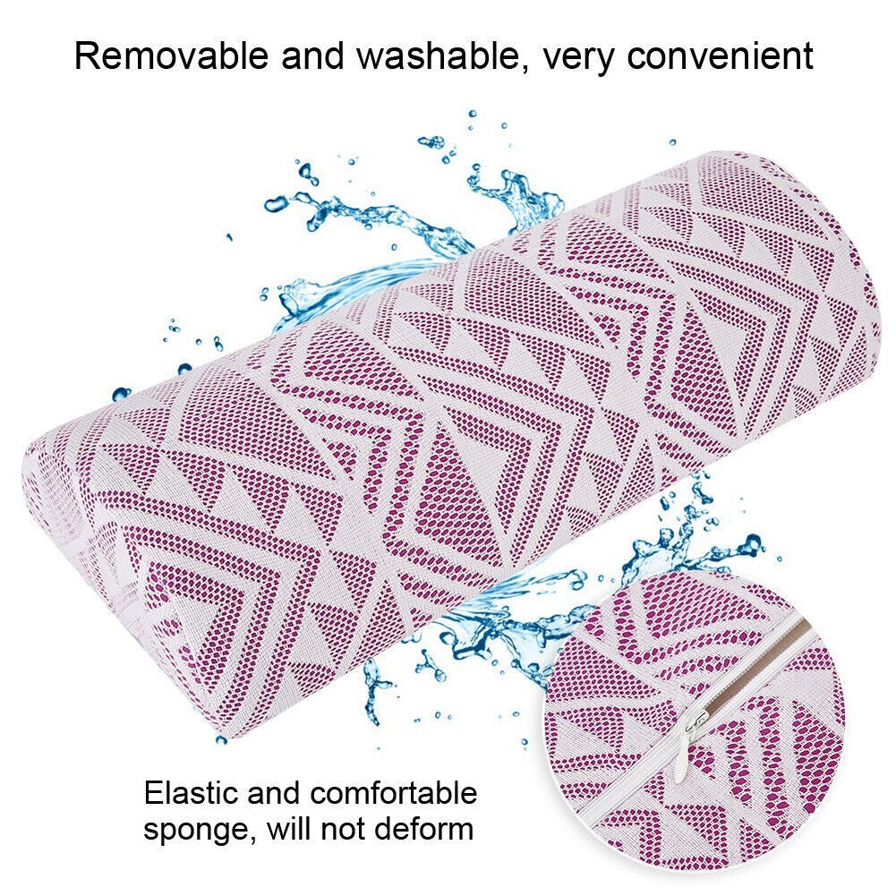 3 Colors Nail Art Pillow Cushion Soft Semicircle Manicure Hand Arm Rest Holder