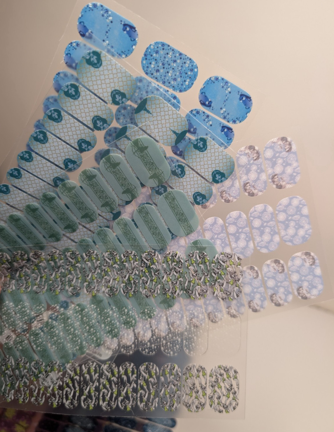 Jamberry Nail Youth Wraps Full Sheets – Disney Kid Princesses & More – Lot of 15