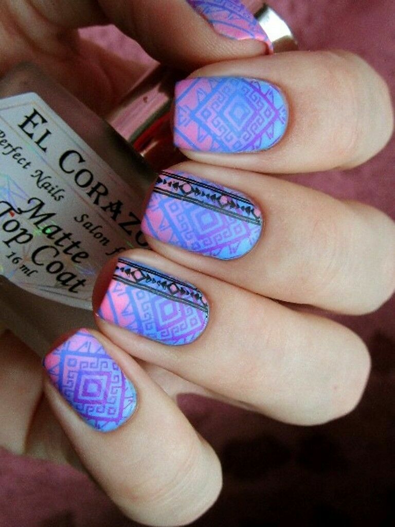 Nail Art Stamping Image Plate Exoticism Theme DIY Template Manicure BPX-L011
