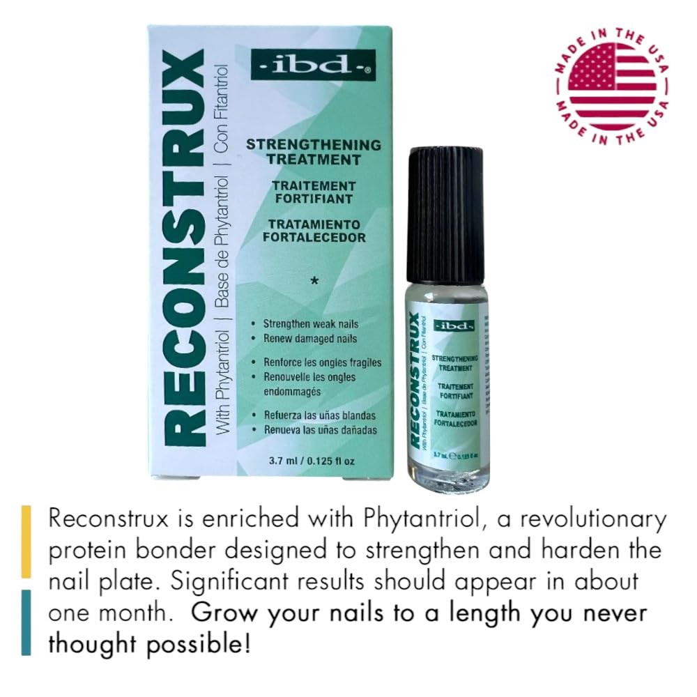 IBD Reconstrux Nail Repair Treatment – 0.12 Fl Oz (Pack of 1), Clear