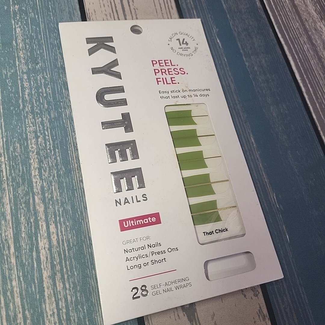 Kyutee Nails Peel Press Instant Gel Polish Manicure That Chick
