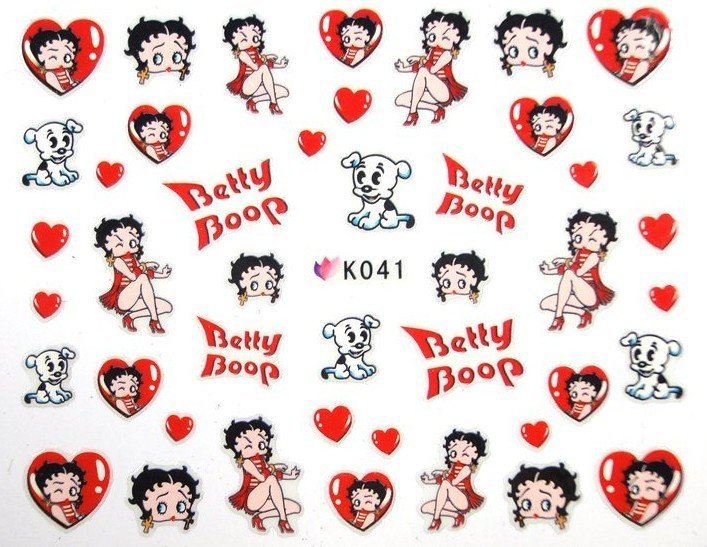 Disney Mickey ,Betty Boop 3D Nail Art Sticker Decal USA Seller Free Fast Ship