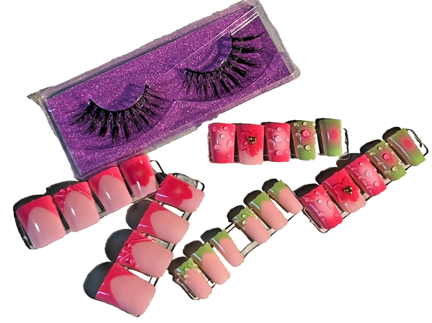 💖 Neon Luxe Beauty Gift Box – Bold Duck Bill Glam 💚