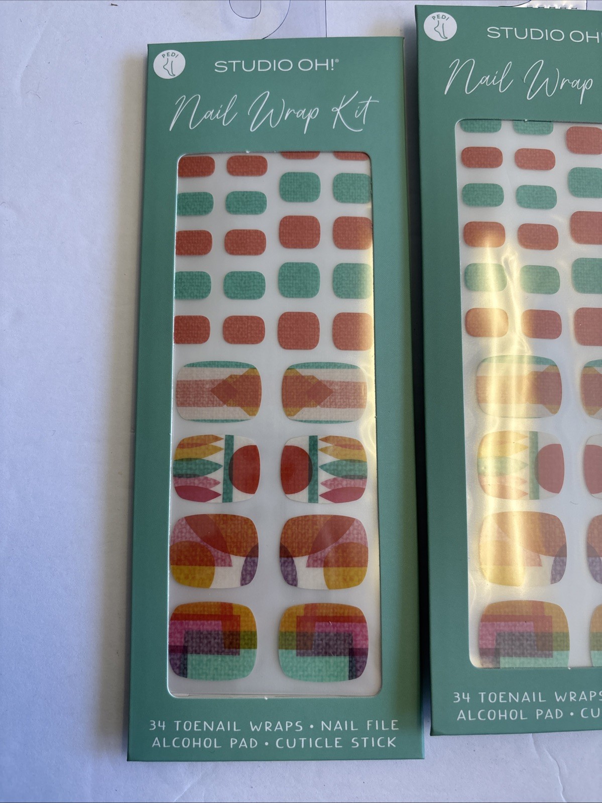 2x Studio Oh! Cute Toe Nail Wrap Kit | Nail Care Tools Accessories Included