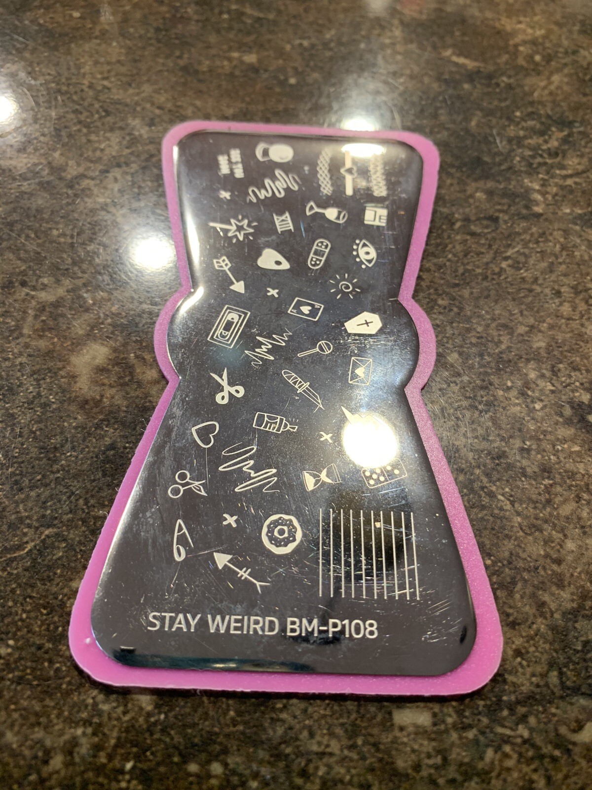 Maniology Bundle Monster BM-P108 Stay Weird Retro Nail Stamp Stamping Plate