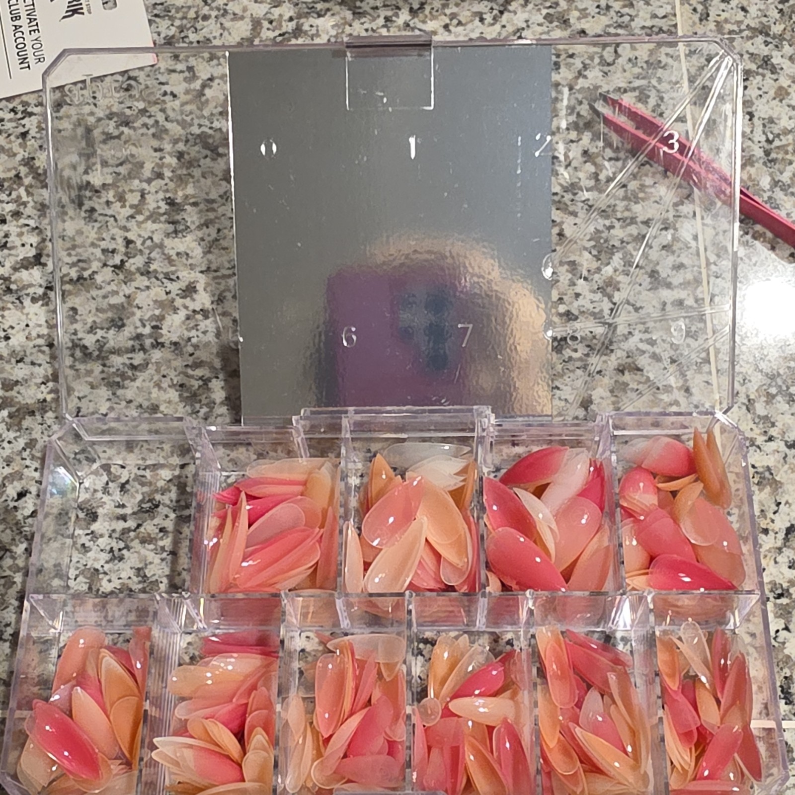 après GEL-X Sculpted Stiletto Medium Soft Gel Base Color Nail Extensions 500pcs