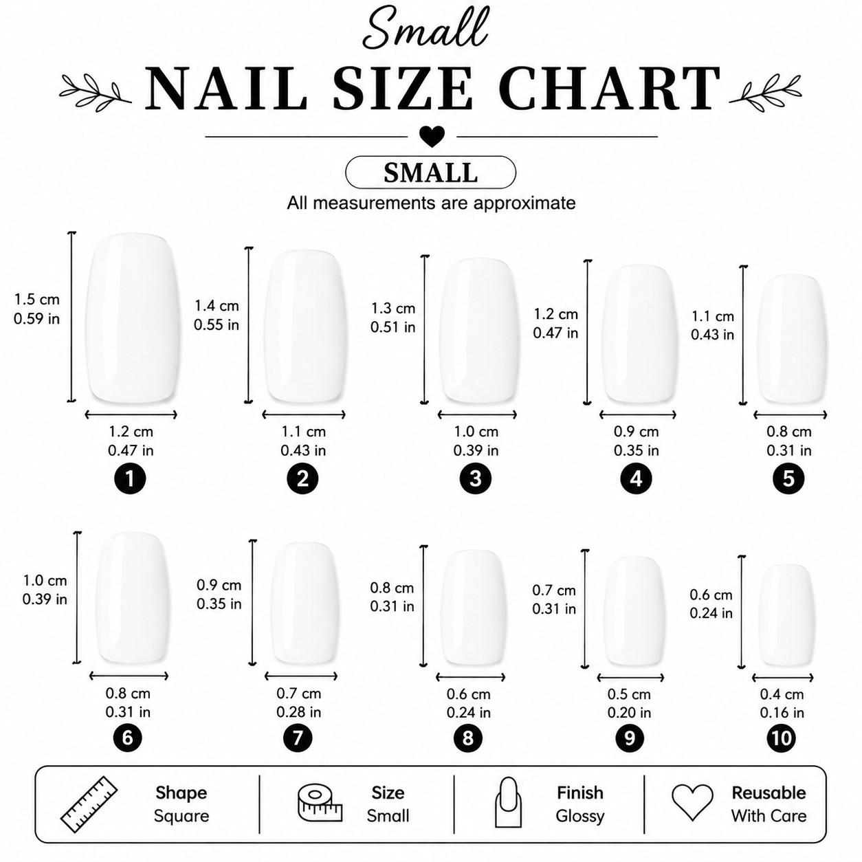 Glossy Nude Taupe Press On Nails | Square Gold Minimalist Nail Set – Small