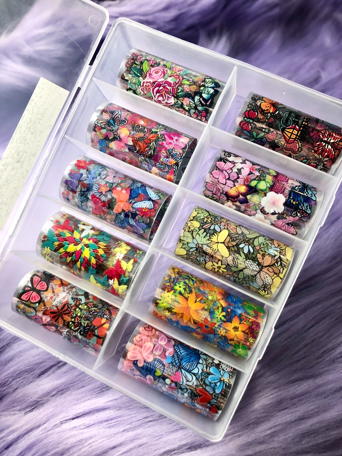 Nail Foil Transfer Decals – New – Butterfly – Transfer Foils – B25