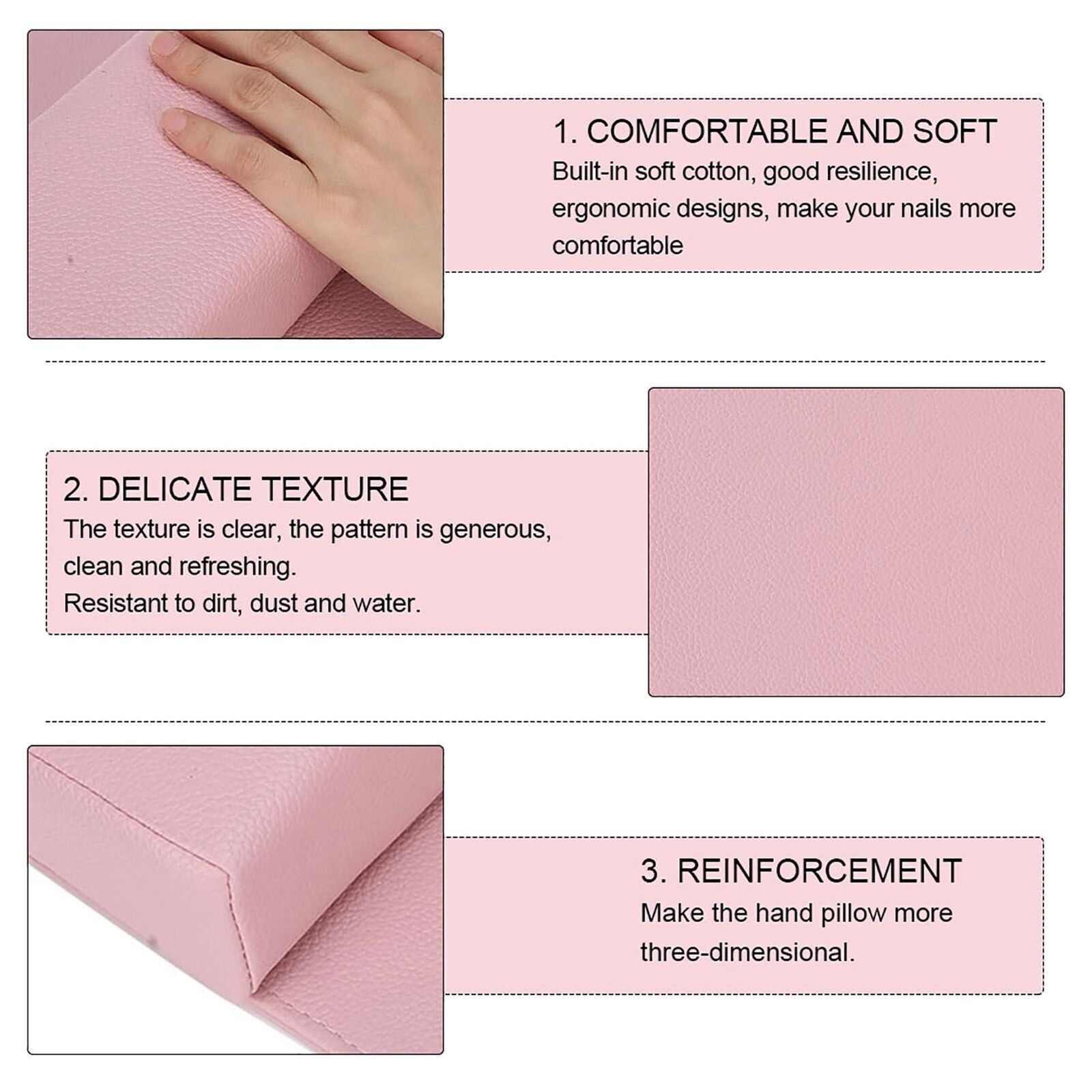 Soft Nail Art Beauty Salon Hand Pillow Arm Rest Holder Cushion Mat Set Manicure