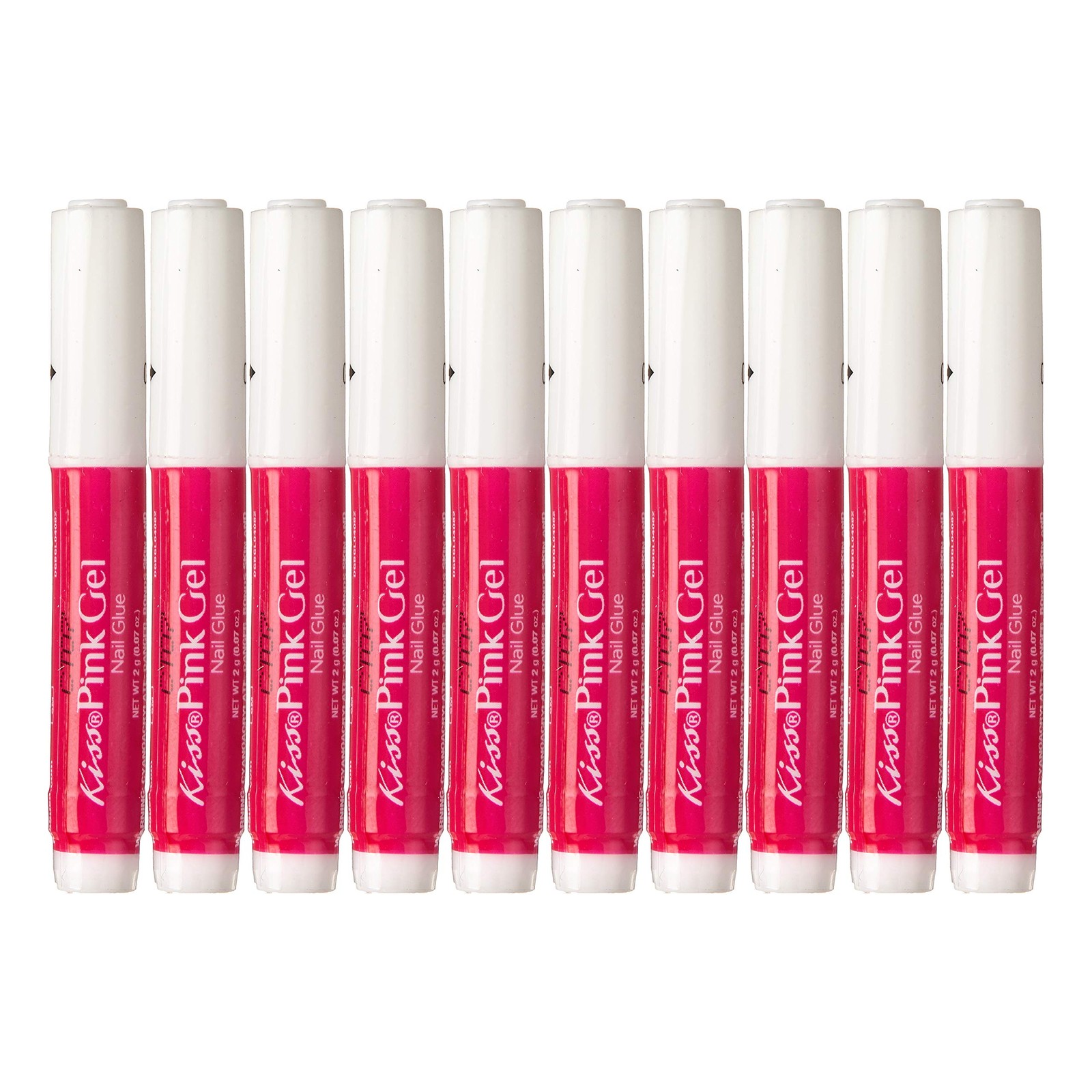 5 Pack Nail Glue Pink Bonding Adhesives Strong Adhesion For Artificial Nails