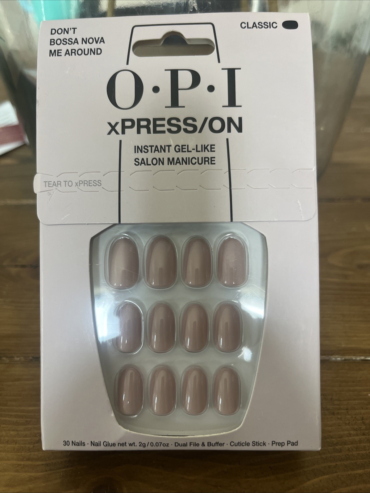 Opi Xpress/on Press on Nails DON’T BOSSA NOVA ME AROUND Gel-like Salon Manicure